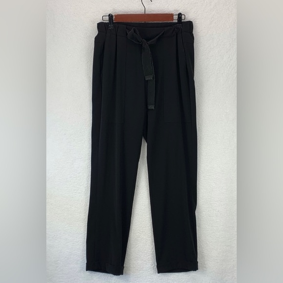 Via Masini 80 Firenze Trouser Pants Women’s Size 42‎ US 4/6 Black Stretch Dress - Picture 1 of 15